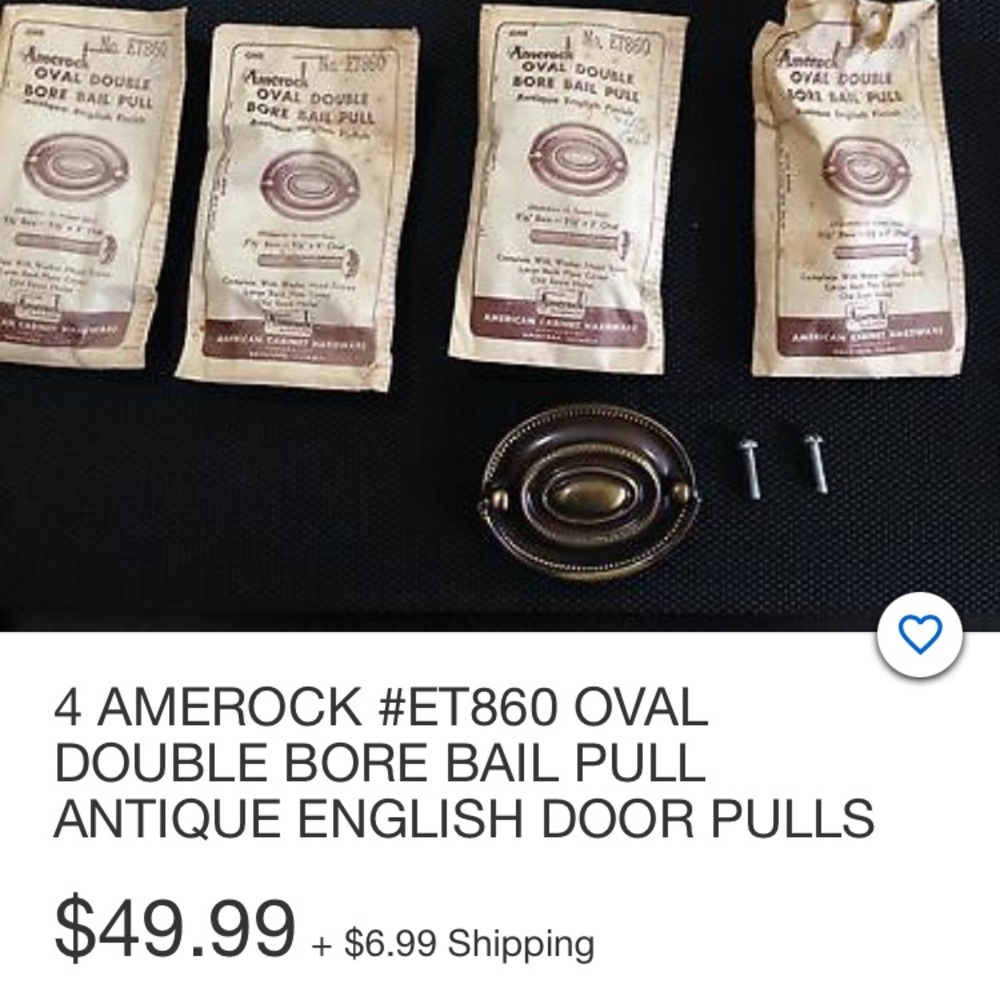 America oval double bore bail pulls